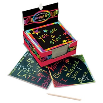 Melissa & Doug Scratch Art Rainbow Mini Notes