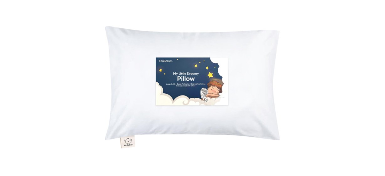 KeaBabies toddler pillow on white background KeaBabies toddler pillow on white background