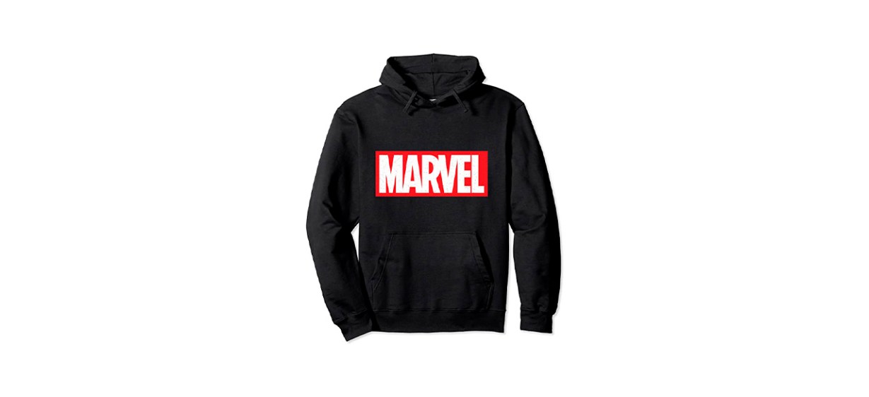 Best Marvel Classic Distressed Logo Hooded Sweatshirt Best Marvel Classic Distressed Logo Hooded Sweatshirt