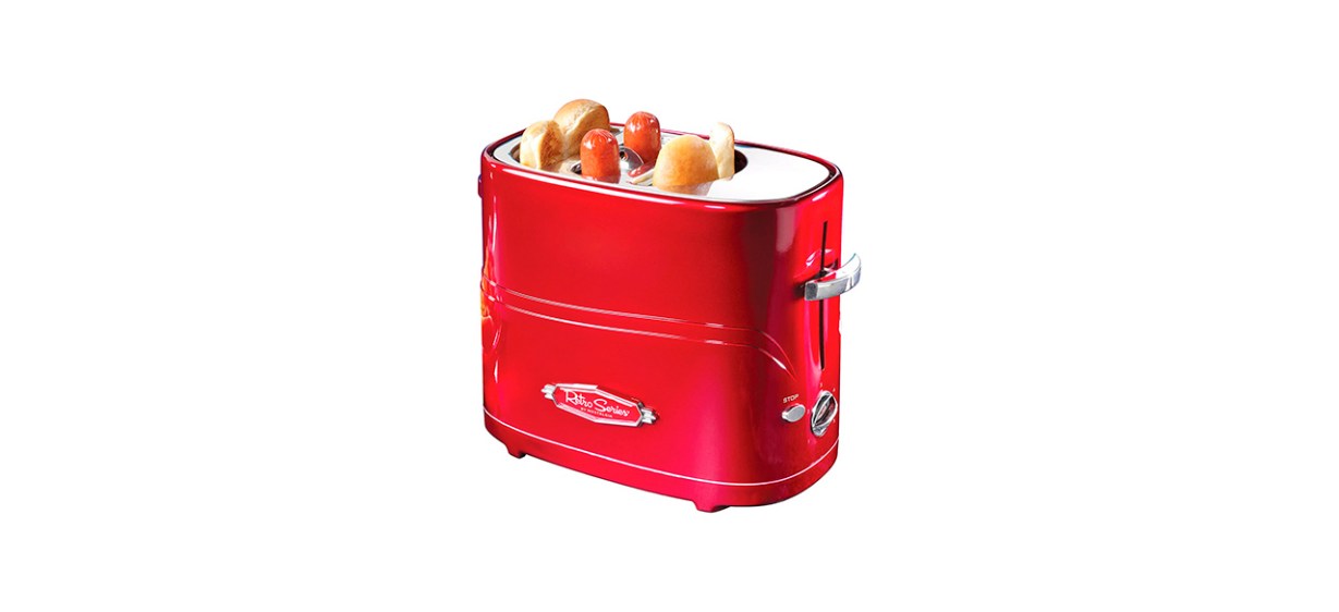 Best Nostalgia 2-Slot Hot Dog And Bun Toaster Best Nostalgia 2-Slot Hot Dog And Bun Toaster