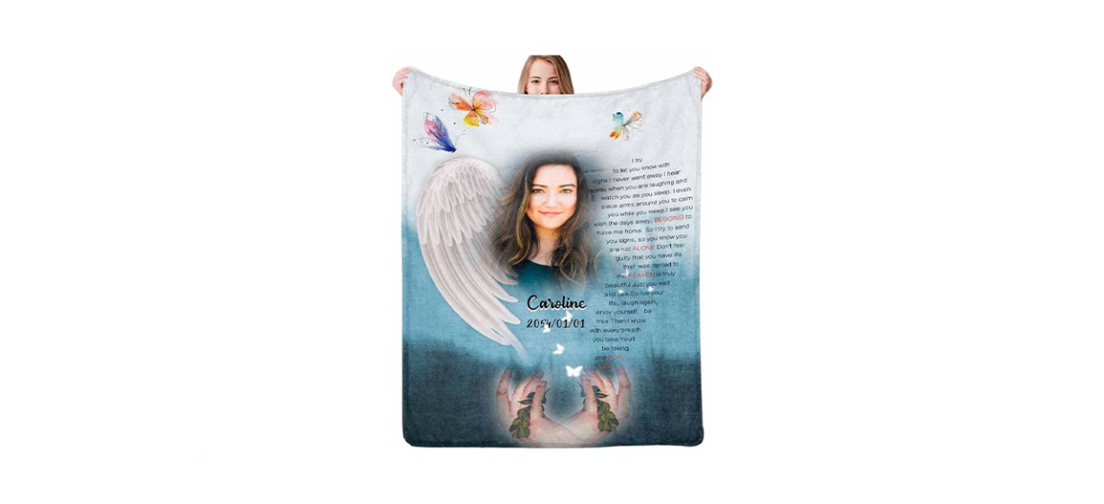 Custom Memorial Throw Blanket Custom Memorial Throw Blanket