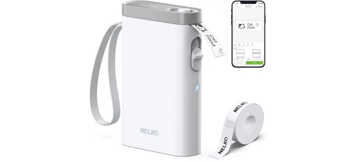 Nelko Label Maker on white background Nelko Label Maker on white background