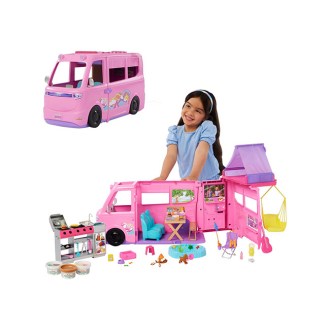 Mattel Barbie Dream Camper Playset with Roof Tent