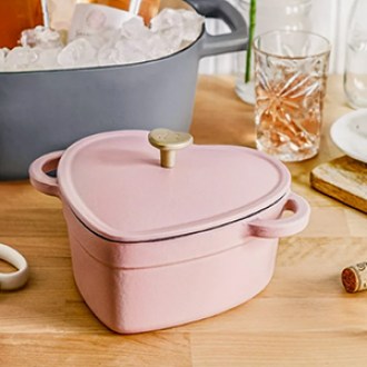 Drew Barrymore Cast-Iron Heart Dutch Oven