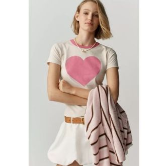 Anthropologie Letluv Heart Ringer Tee