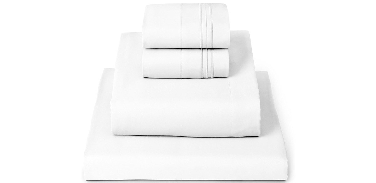Mellanni Queen Sheets Set - 4 PC Iconic Collection Bedding