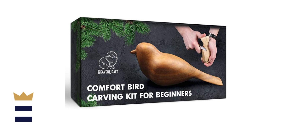 BeaverCraft Comfort Bird Wood Carving Kit for Beginners