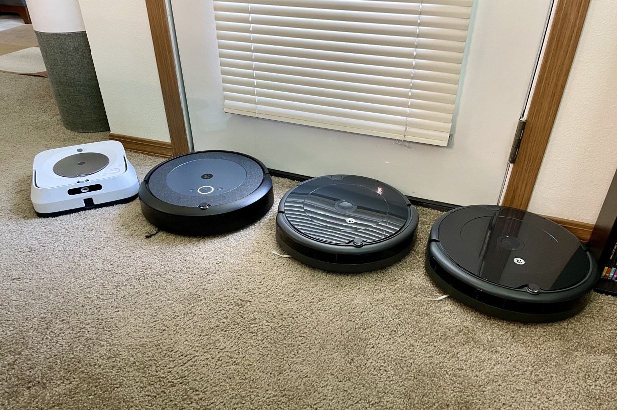 Some of the robotic vacuums we tested to decide which one is best.