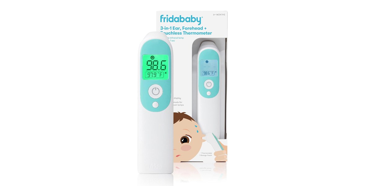 Frida Baby 3-in-1 Infrared Thermometer on white background