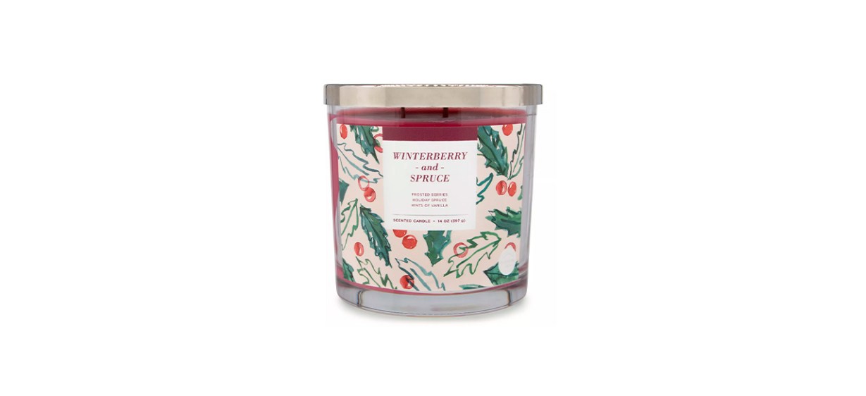 Sonoma Goods Winter Berry &amp; Spruce Candle