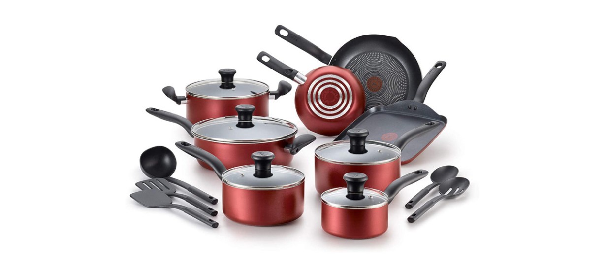 T-fal 18-Piece Nonstick Cookware Set
