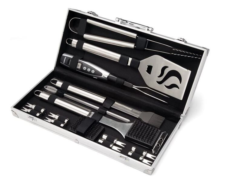 Cuisinart CGS-5020 Deluxe Grill Set, Silver, 20-Piece Set