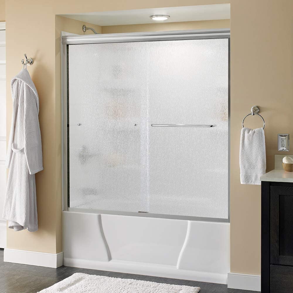 Delta Shower Doors Classic Semi-Frameless Traditional Sliding Bathtub