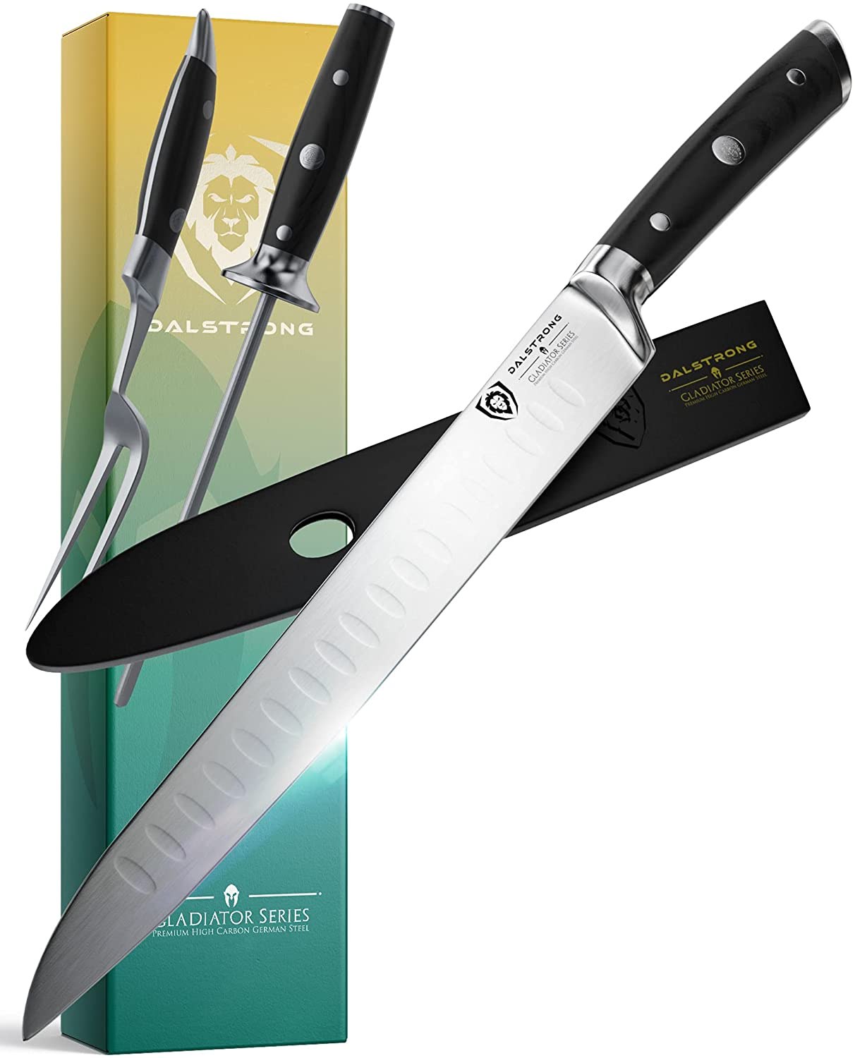 DALSTRONG Gladiator Carving Knife and Fork Set