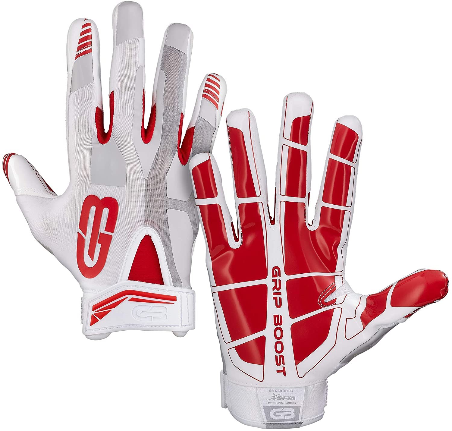 Grip Boost Stealth Dual Color Football Gloves Mens