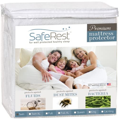 SafeRest Premium Hypoallergenic Waterproof Mattress Protector