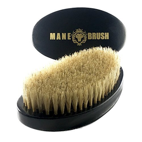 The Mane Brush Curved 360 Wave Brush – Men's Curved Military Hair and Beard Brush