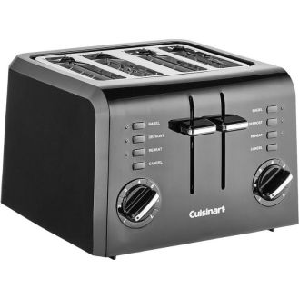 Cuisinart Black 4-Slice Compact Plastic Toaster