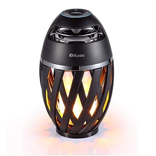 DiKaou LED Flame Atmosphere Lamp Bluetooth Speaker
