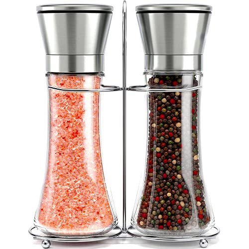 Willow &amp; Everett Premium Stainless Steel Salt and Pepper Grinder Set