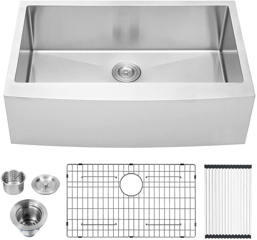 Lordear Stainless Steel Farmhouse Sink